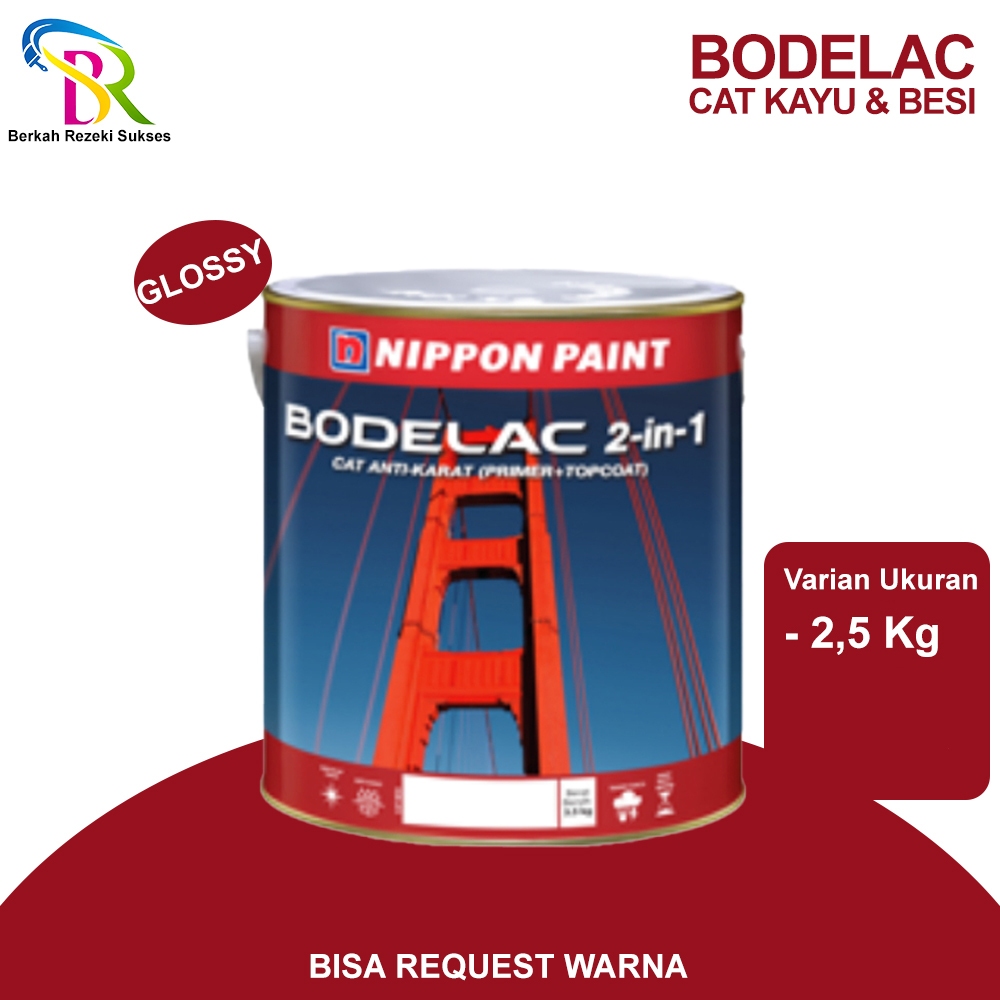 CAT BESI, KAYU NIPPON PAINT BODELAC 2,5kg NIPPON