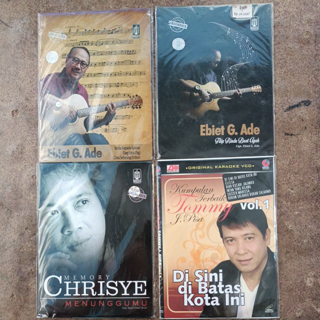 Vcd Original Ebiet g ade,Chrisye,Tommy j pisa