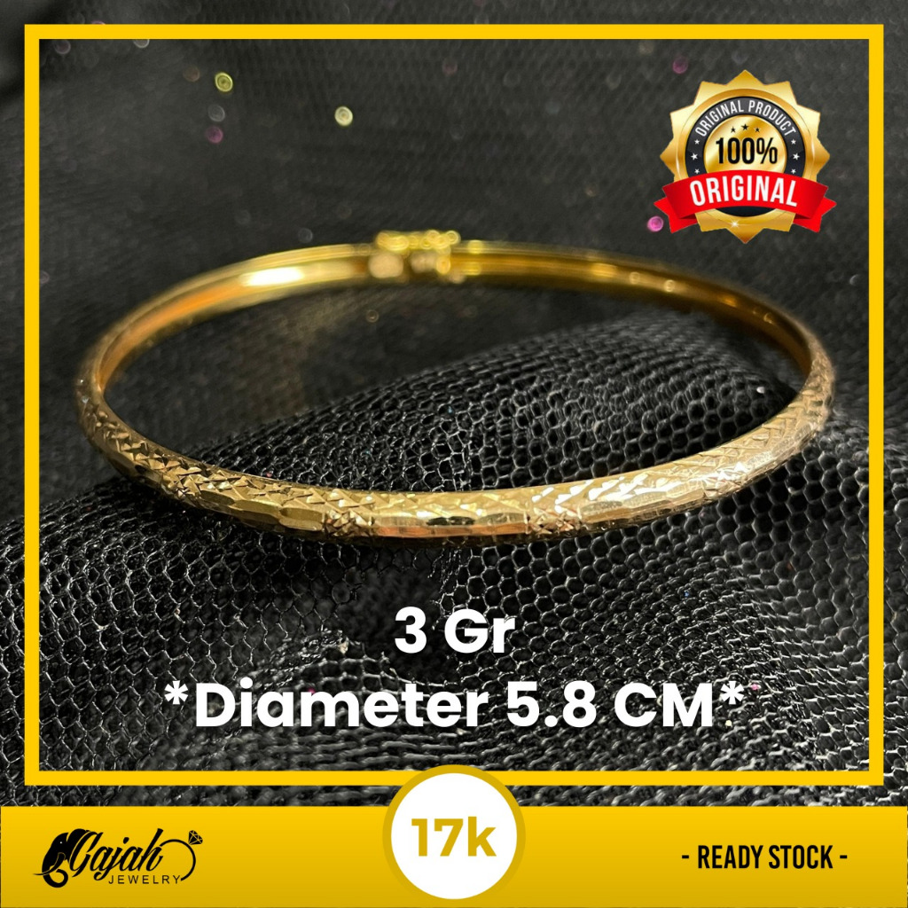 Gelang Emas 17K - Toko Emas Gajah - 3 Gram 8126
