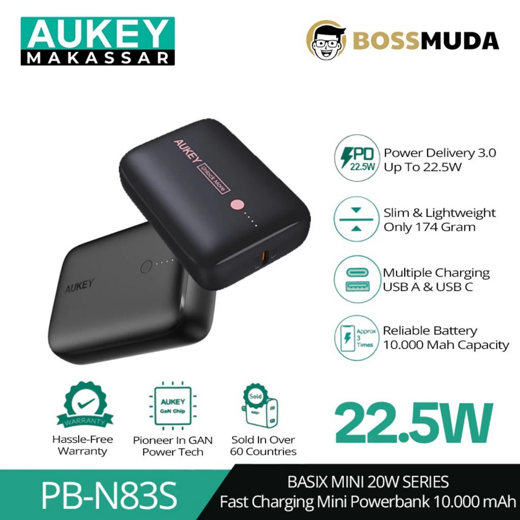 Powerbank Aukey PB-N83S 10.000mAh PD 3.0 - 500824