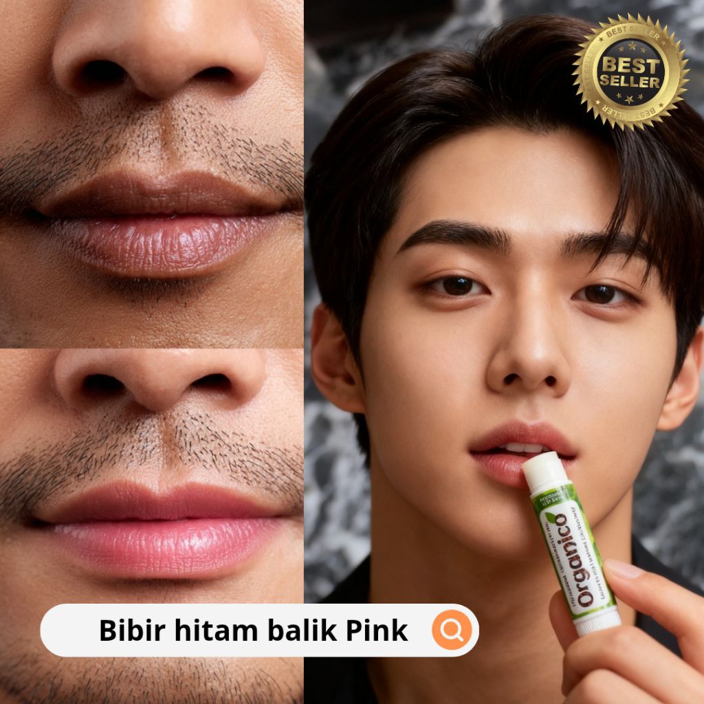 Pelembab Bibir Pemerah Bibir Pencerah Bibir Alami Permanen lipbalm Organico