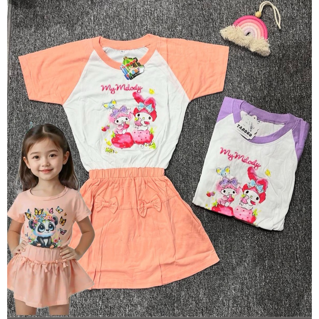 Alva 355 // 3 // Dress Anak perempuan usia 2-9 Tahun daster anak perempuan motif Karakter Lucu