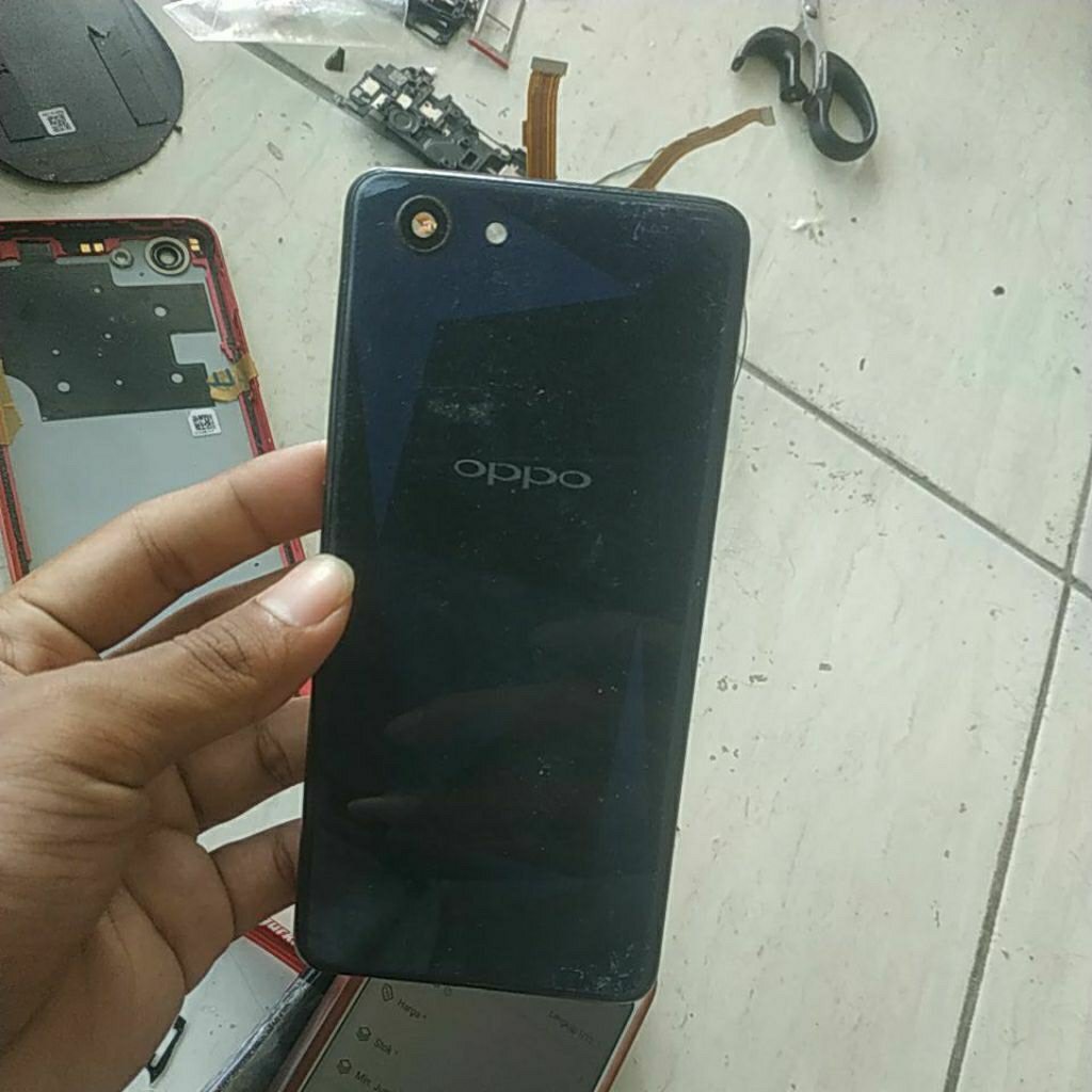 backdoor bekas oppo f7 youth, tanpa tombol fisik sesuai gambar