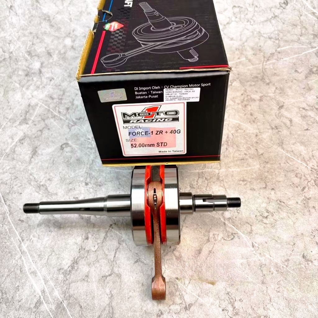 Kruk As Crankshaft Moto 1 As Kruk Fizr Standard 52 MM + Bandul 40 Gram