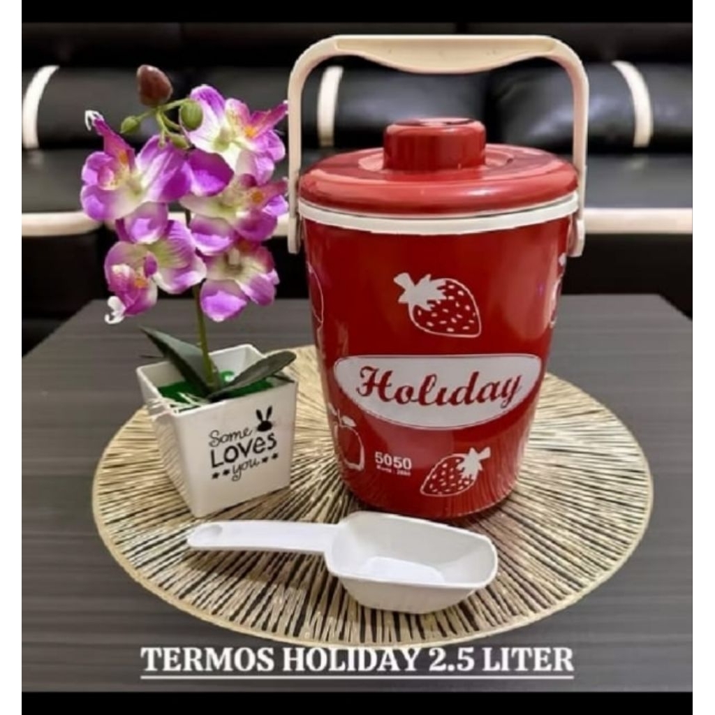 AR , TERMOS HOLIDAY , ukuran 2,5 liter air, termos mini termos nasi , termos es