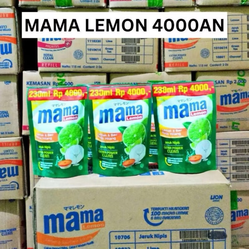 (1 Dus isi 24 PCS) Mama Lemon kemasan 4000