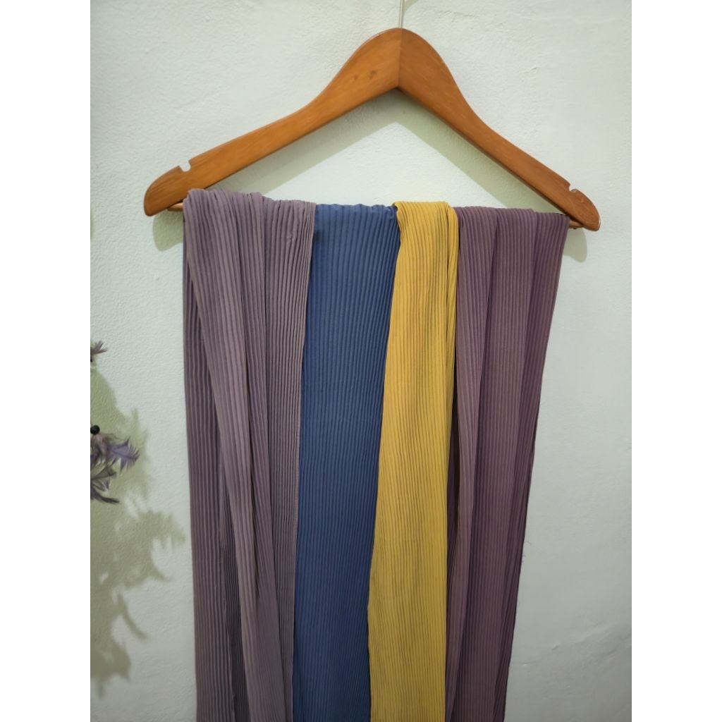 jilbab pasmina plisket