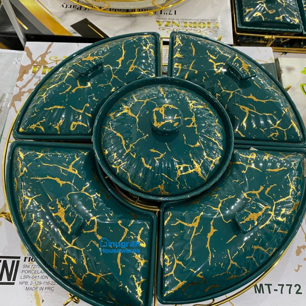 Prasmanan Keramik 17inch MT-772 Marble Green Fiorenza