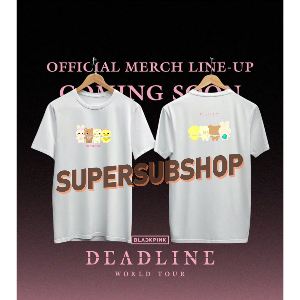 KAOS BLACKPINK  KARTUN KARAKTER WORLD TOUR TSHIRT MERCH BLACKPINK 2025