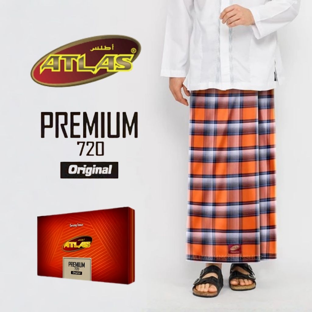 Sarung ATLAS Premium 720 Original Motif Kotak Zaman Dulu Sarung Atlas Dewasa Terbaru Motif BHS
