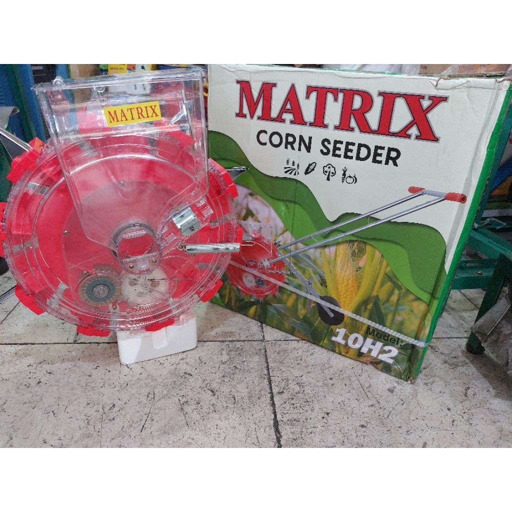 alat tanam jagung dorong / padi / benih dorong MATRIX  10H2 10 mata + 2 extra /  dorong 2 kotak KYUS
