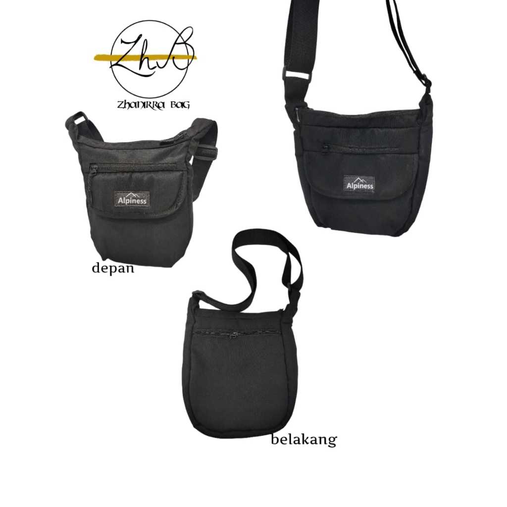 ZHANIRRA_BAG Tas selempang pria-tas bahu HARUKI bahan parasut- slingbag cowok