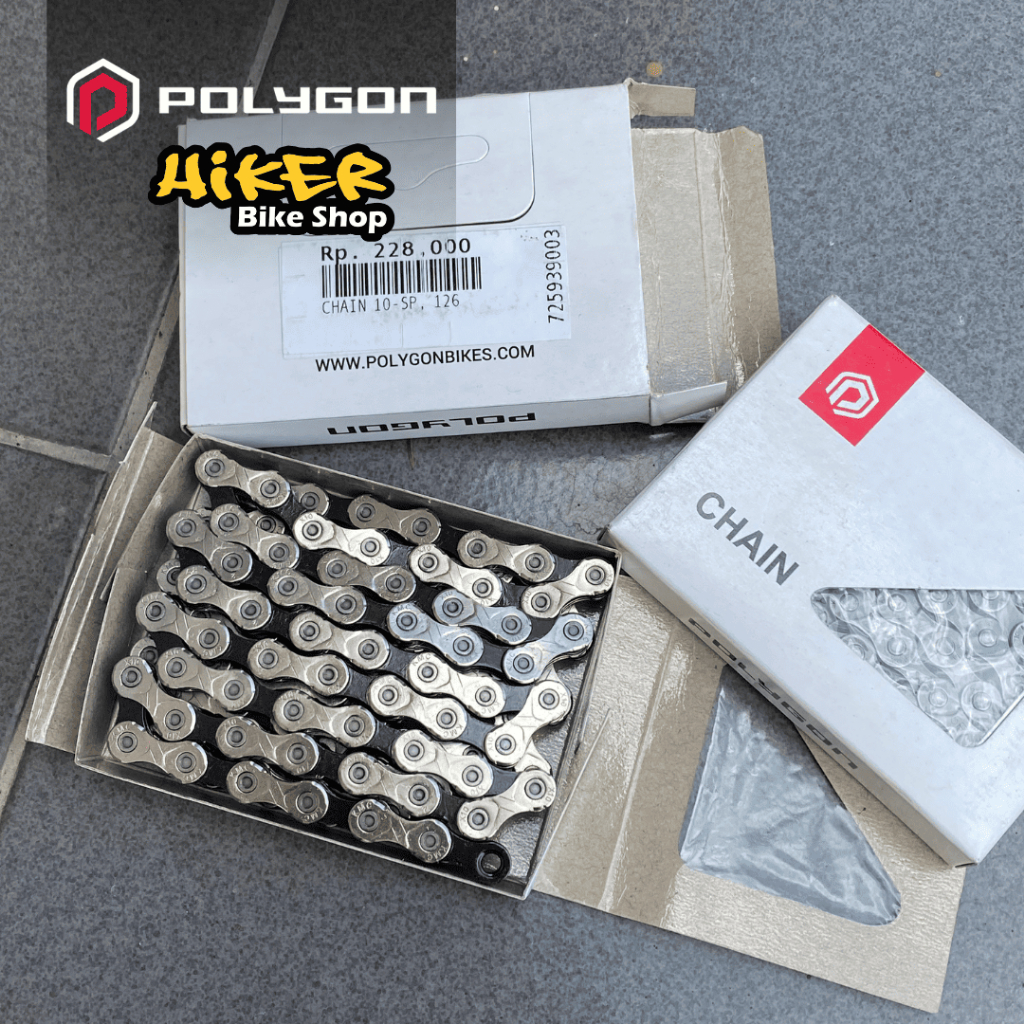 Rantai Chain MTB Seli Sepeda Lipat Road Polygon KMC 10 Speed - New In Box