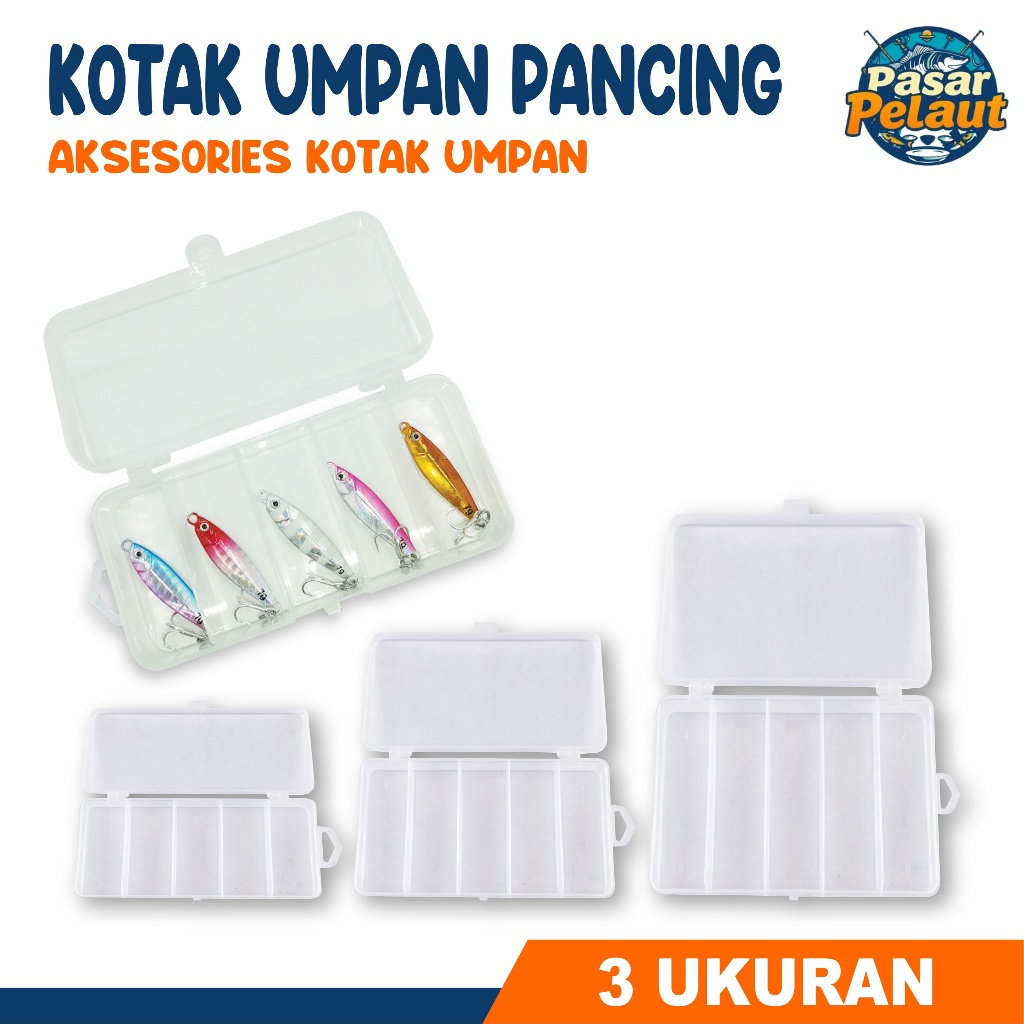 PASAR PELAUT Kotak Penyimpanan Umpan  Umpan  Wadah Pancing Aksesoris Pancing