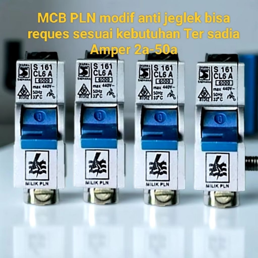 MCB modif PLN ABB 161 anti jeglek second original 2a modif 35a 2a modif 50a
