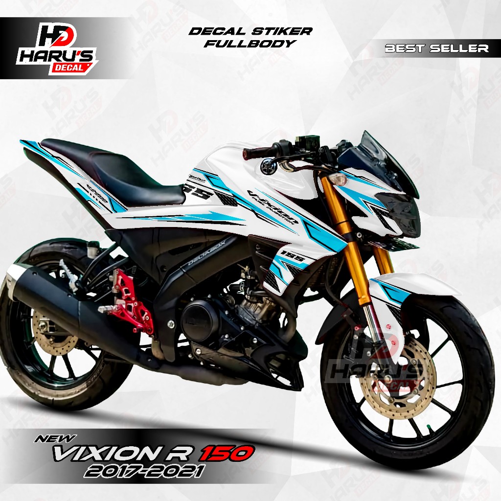 Decal Stiker Motor Vixion R 150 Racing Keren | Stiker decal untuk motor Vixion R 150 Terbaru