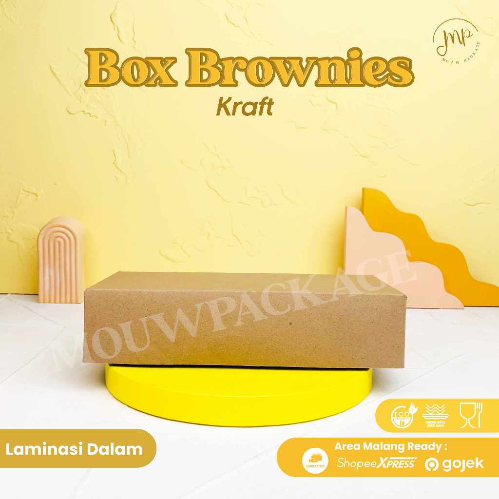 BOX BROWNIES / BOX KUE / CAKE BOX / KARDUS KUE BROWNIES
