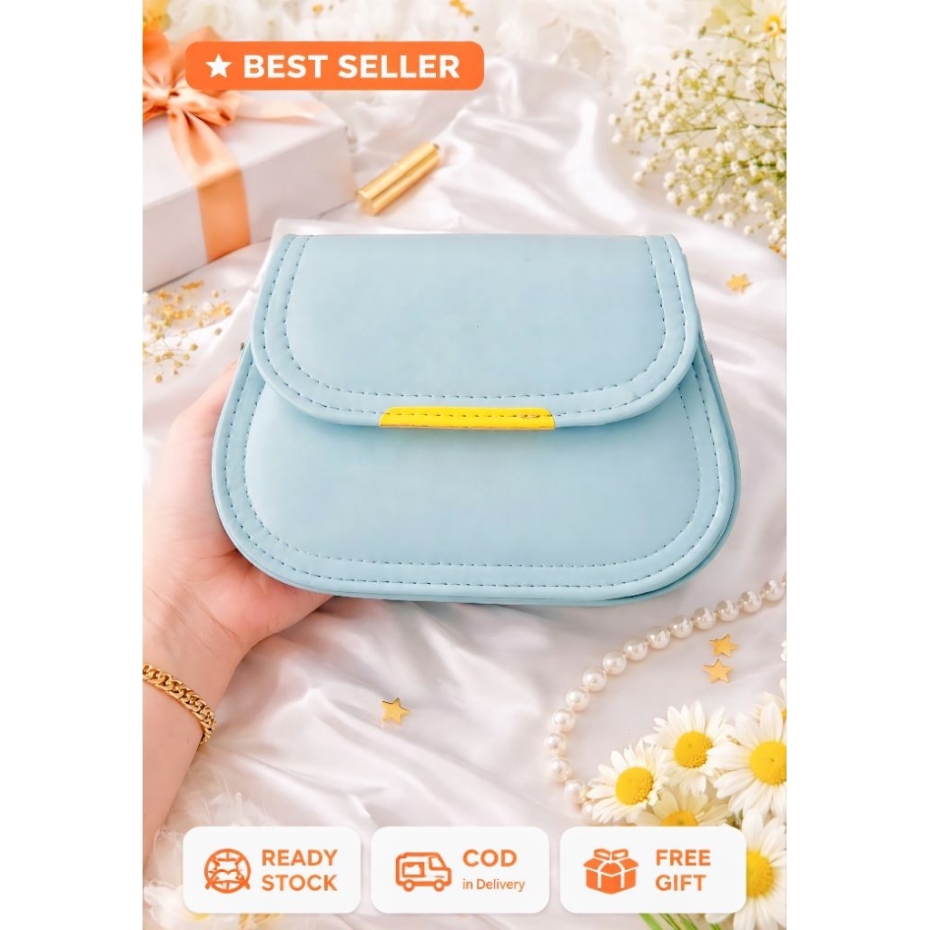 Tas Selempang Wanita Oval | Tas Slempang Kecil Kekinian Simple Elegan