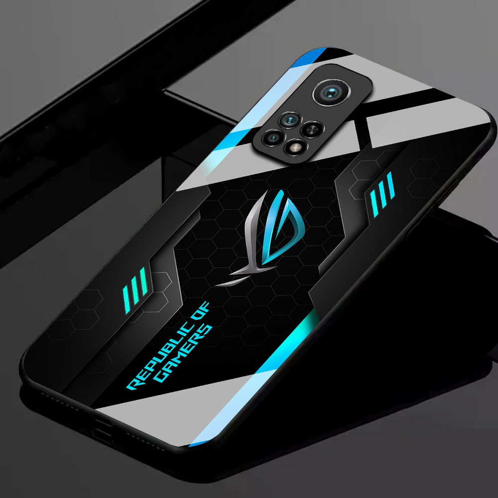 [ AZ23 ] Softcase Glass Kaca Kilau Untuk HP XIAOMI MI 10T 5G / MI 10T PRO 5G - XIAOMI MI 10T 5G / MI