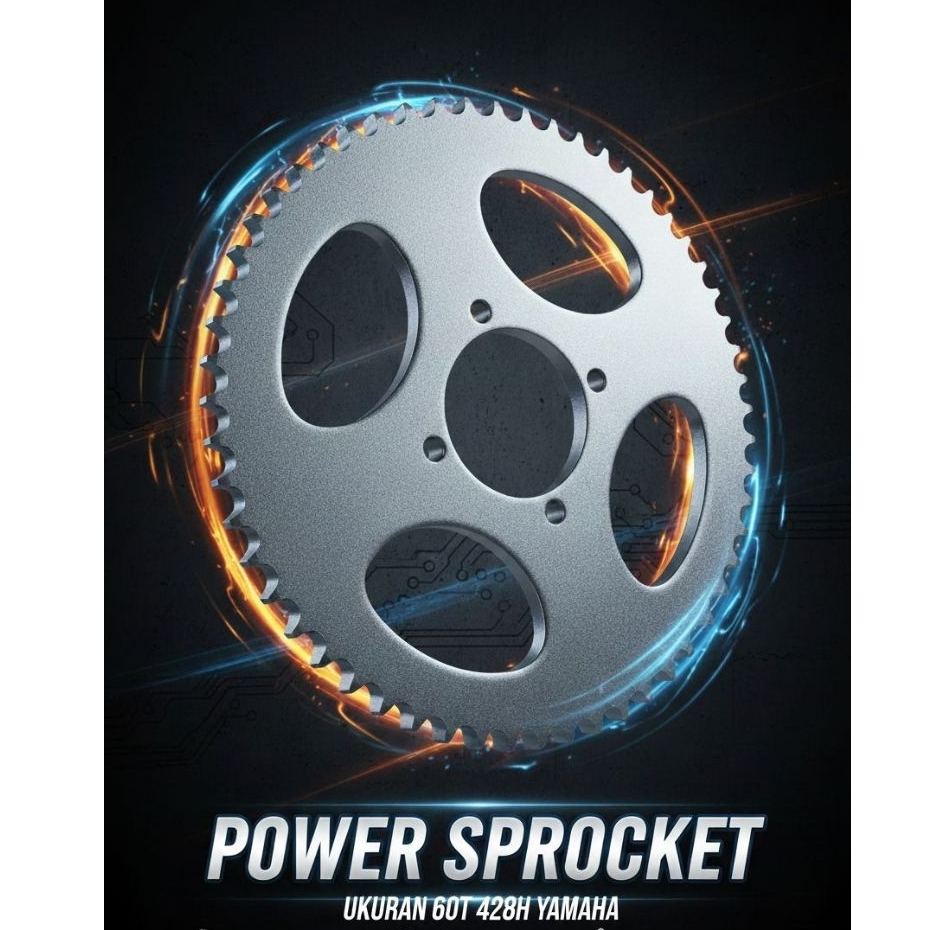GEAR BELAKANG RXKING 60T GIR BELAKANG/GIGITARIK YAMAHA RXKING JUPITER Z