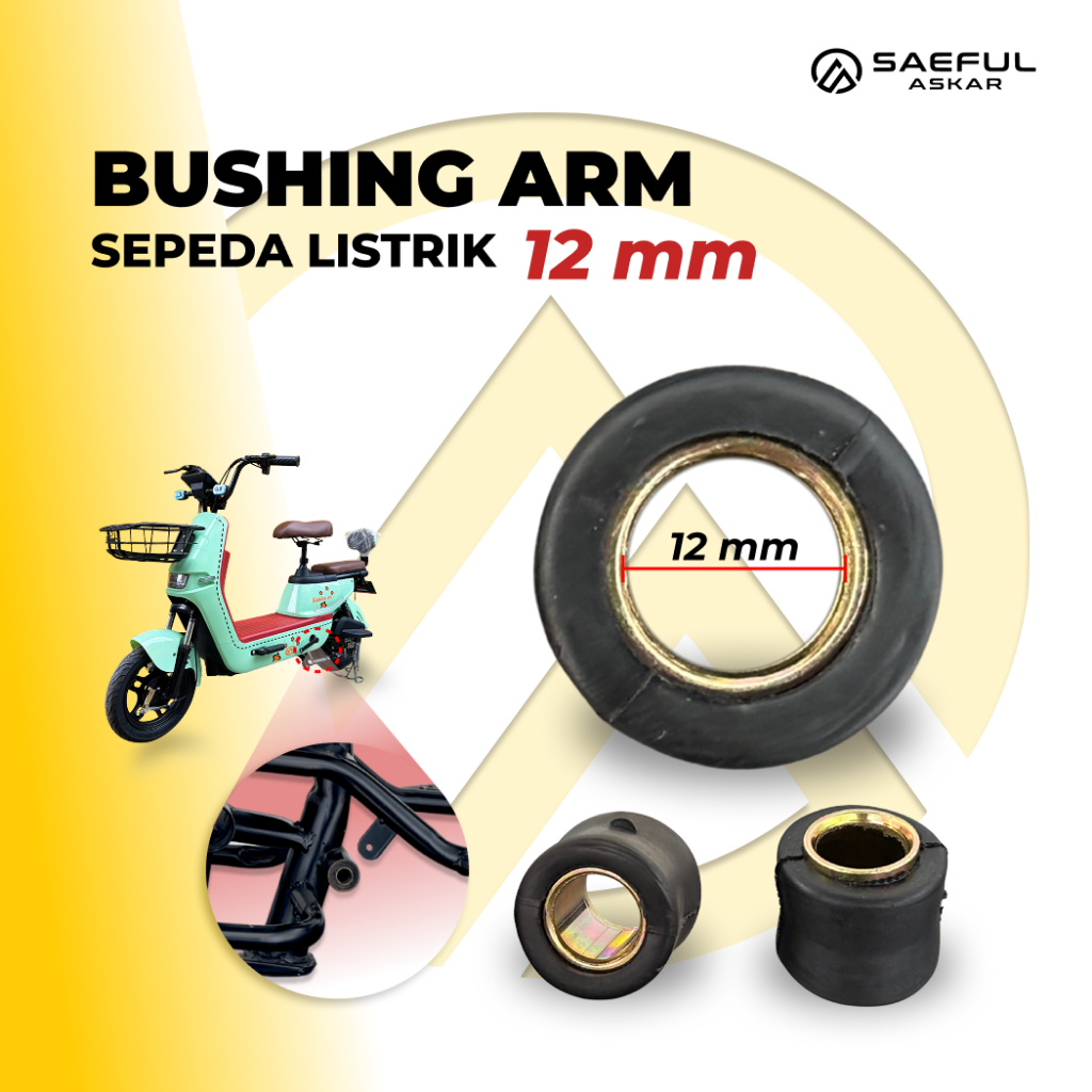 Bos Arm Bosh Sasis Arem Bushing Sepeda Listrik Bushing Shock Belakang Sepeda Listrik 10mm 12mm