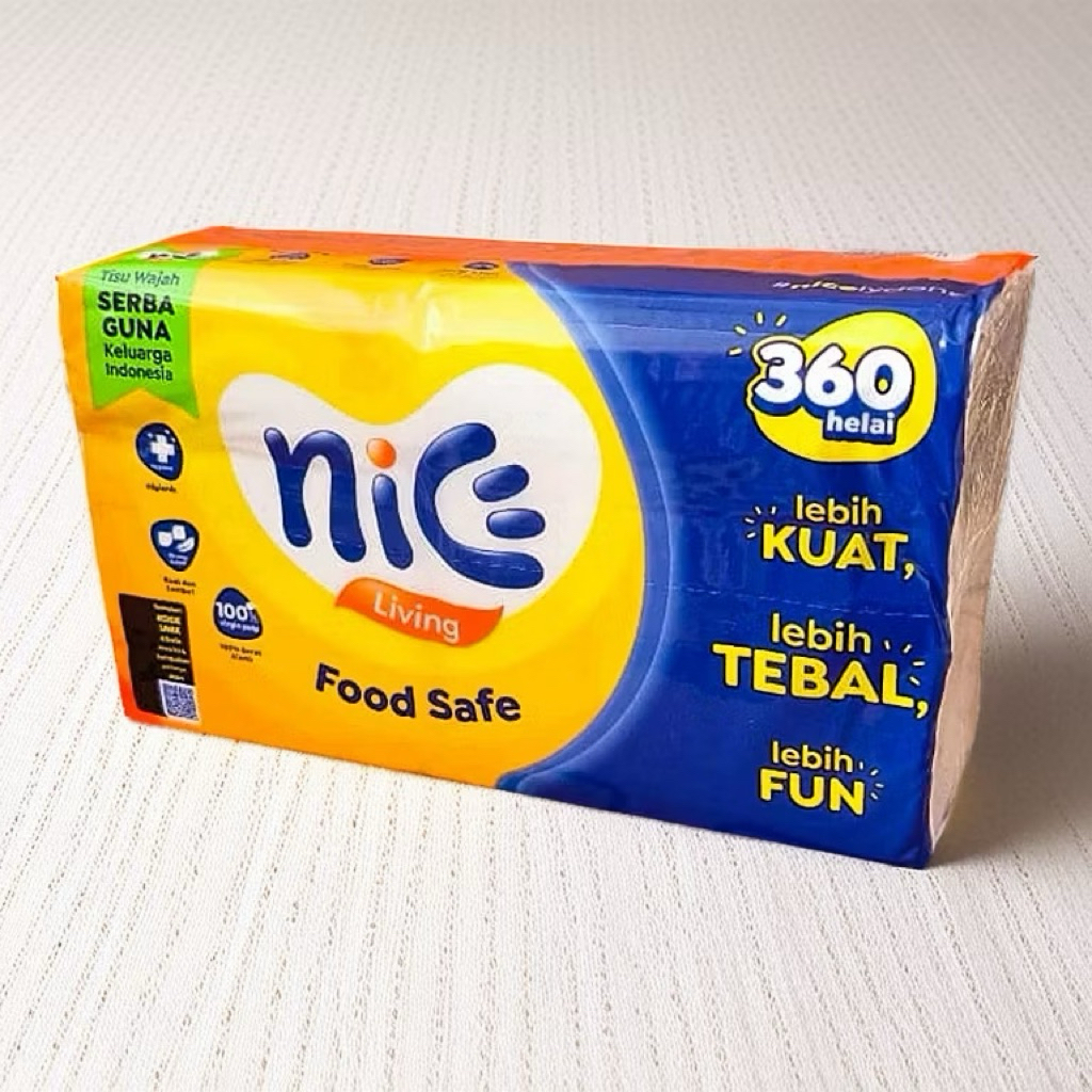 Tisu Nice 180 Kemasan Baru 360 helai Bakul Nice