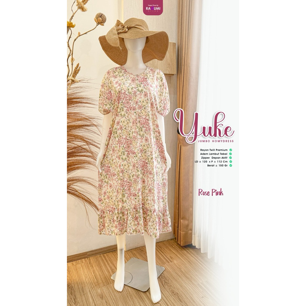 Raqumi hijab Daster rayon daster jumbo// Yuke jumbo homedress or by Raqumi hijabi