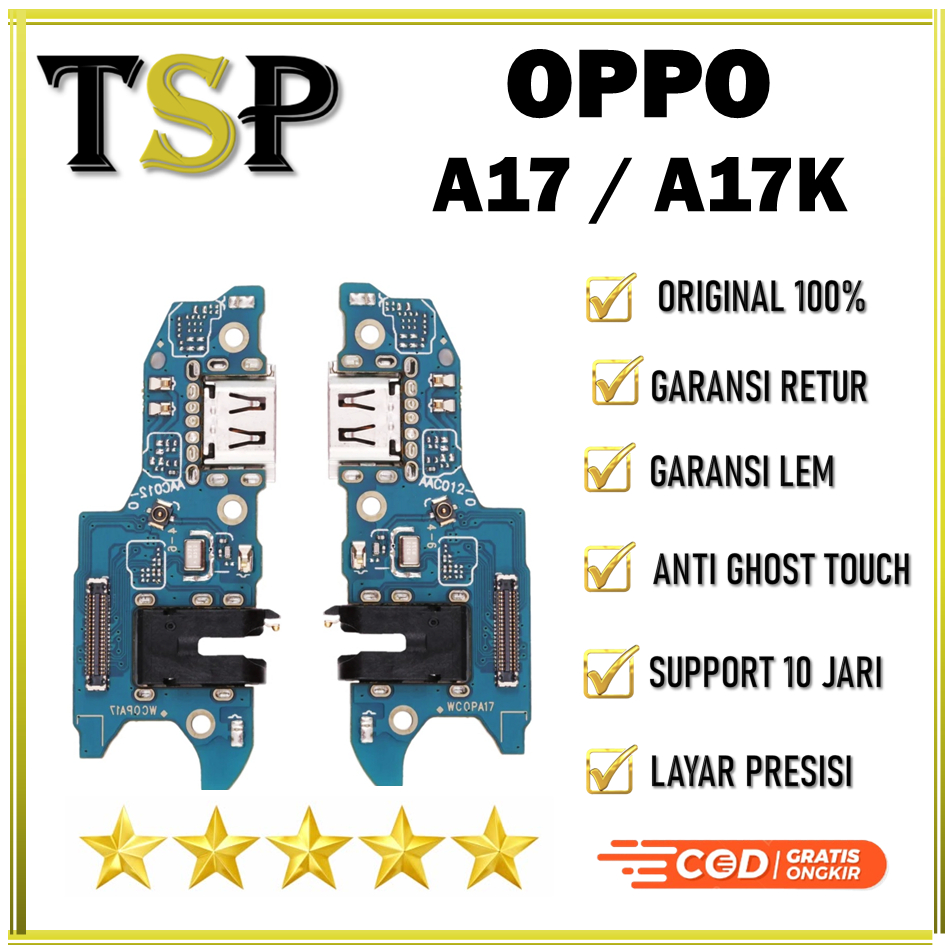 FLEXIBEL FLEKSIBEL BOARD CHARGER PAPAN CAS OPPO A17 / A17K KONEKTOR CAS + MIC ORI