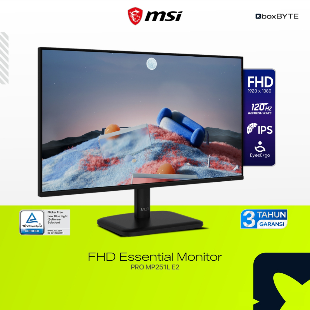 Monitor MSI 25 Inch IPS 120Hz Full HD | MSI Pro MP251L E2