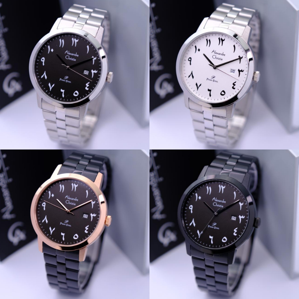Jam Tangan Alexandre Christie Pria AC 1007 AC1007 AC 1024 AC1024 Leather dan  Stainless Steel Origin