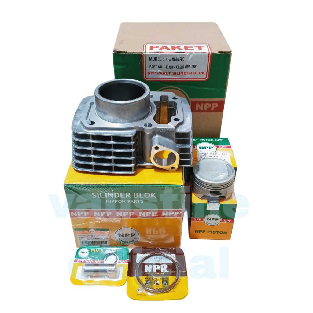 BLOK SEHER BORING SILINDER NEW MEGA PRO VERZA CRF 150 PLUS PISTON KIT MEGA PRO NEW KYE ORI NPP