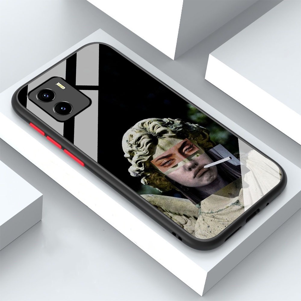 [ KK55 ] Softcase Glass Kaca Kilau Untuk HP XIAOMI MI 10T 5G / MI 10T PRO 5G - XIAOMI MI 10T 5G / MI