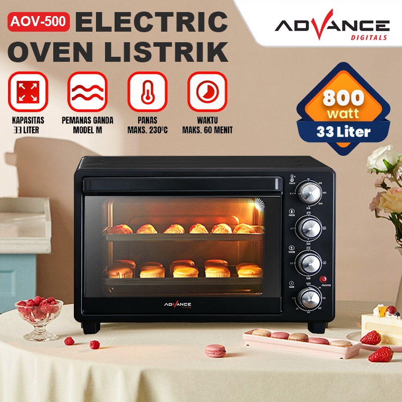 Advance Oven Listrik 33 Liter AOV-500 Oven 33 Liter- Roti series-JUMBO
