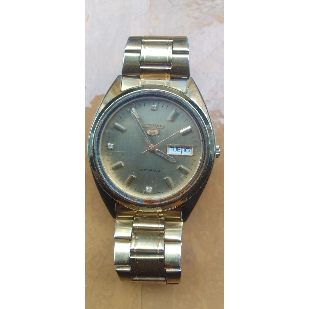 jam tangan saiko5 automatic+putar hidup