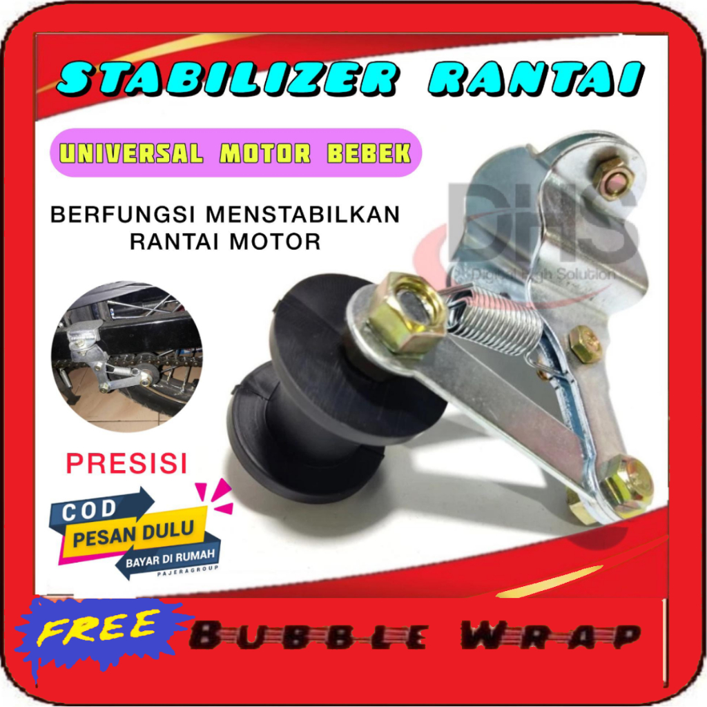 Stabilizer Rantai Motor Besi /  Tensioner Rantai Arm Bebek Universal  motor bebek Supra-X 125 FI Rev