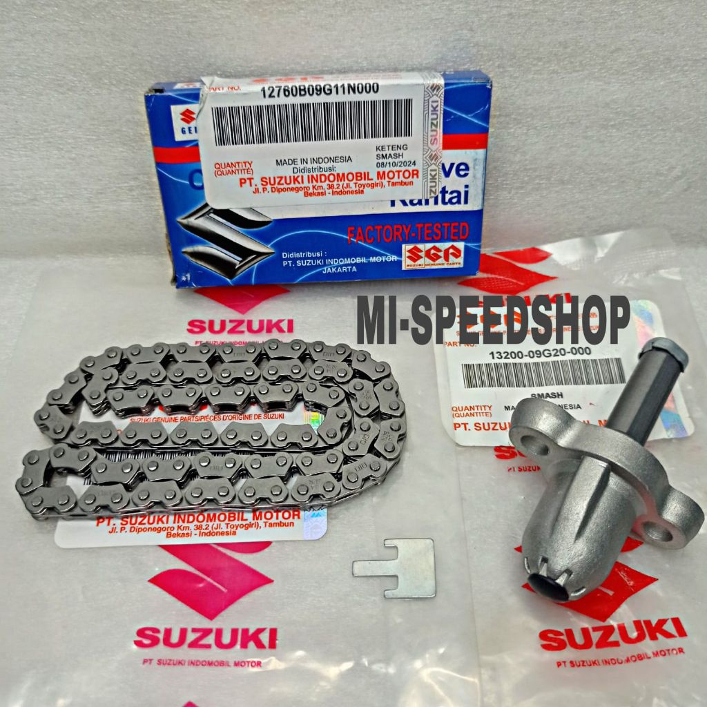 Rantai Keteng+Tensioner Stelan Keteng Tonjokan Keteng Smash 110 / Smash 110 New / Smash Titan