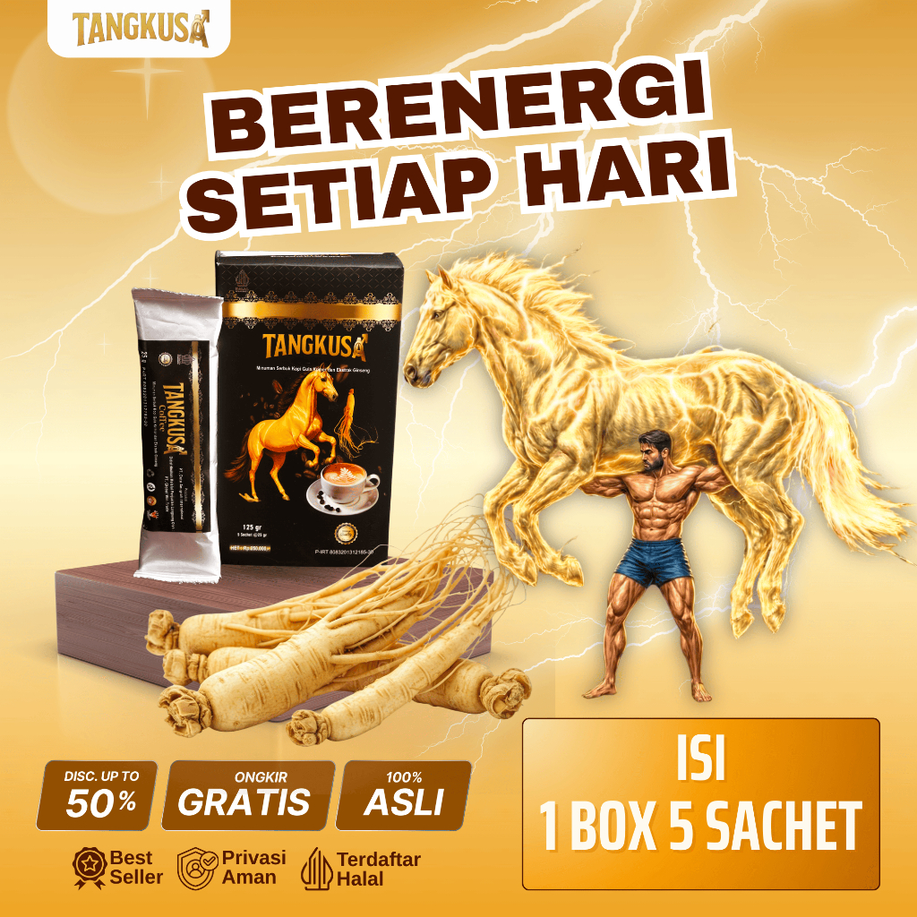 Tangkusa Kopi Stamina Pria Rasa Krimer Ada Extrak Gingseng Dan Pasak Bumi Cocok Buat Promil