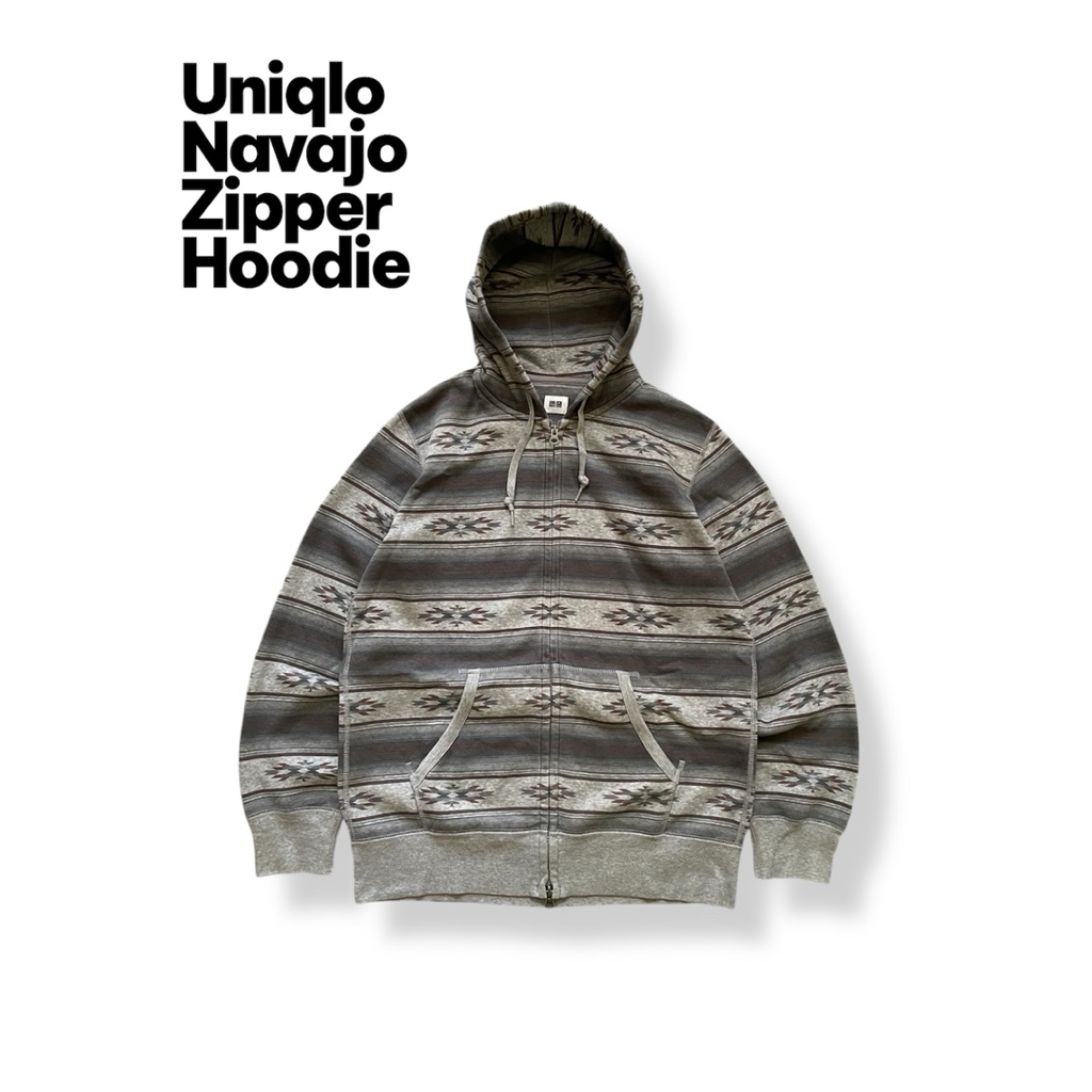 Zipper Hoodie Uniqlo Navajo motif Original Size XL