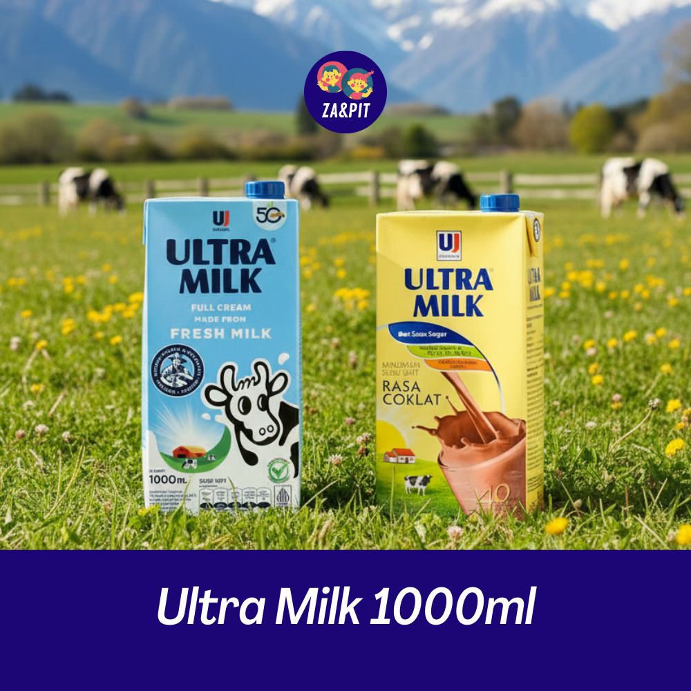 Susu UHT Ultra Milk 1000ml 1 Karton / Dus Isi 12 Pcs - Semua Rasa