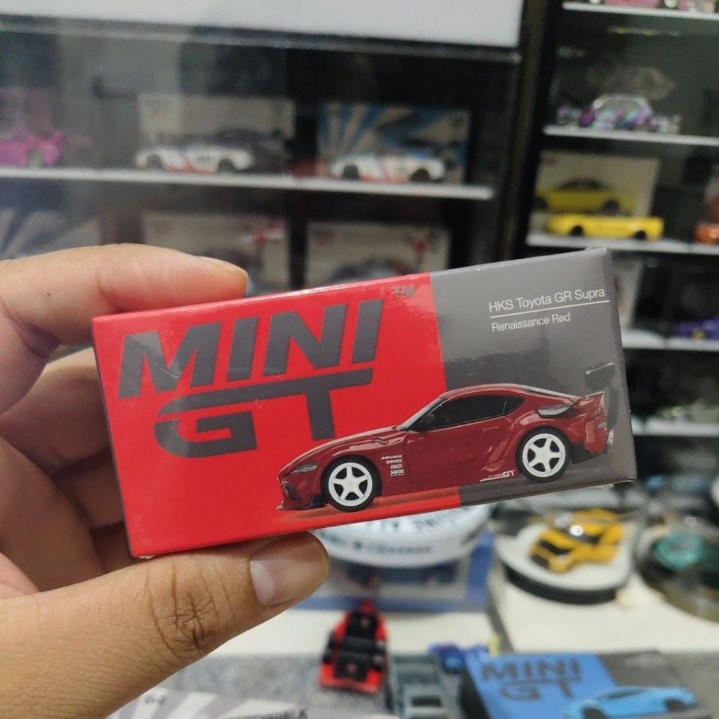 MINI GT #265 HKS TOYOTA GR SUPRA RENAISSANCE RED SEGEL