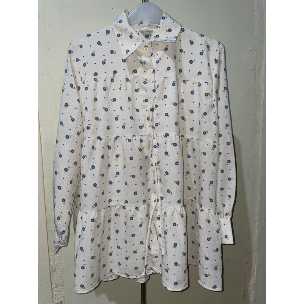 Blouse babydoll bunga