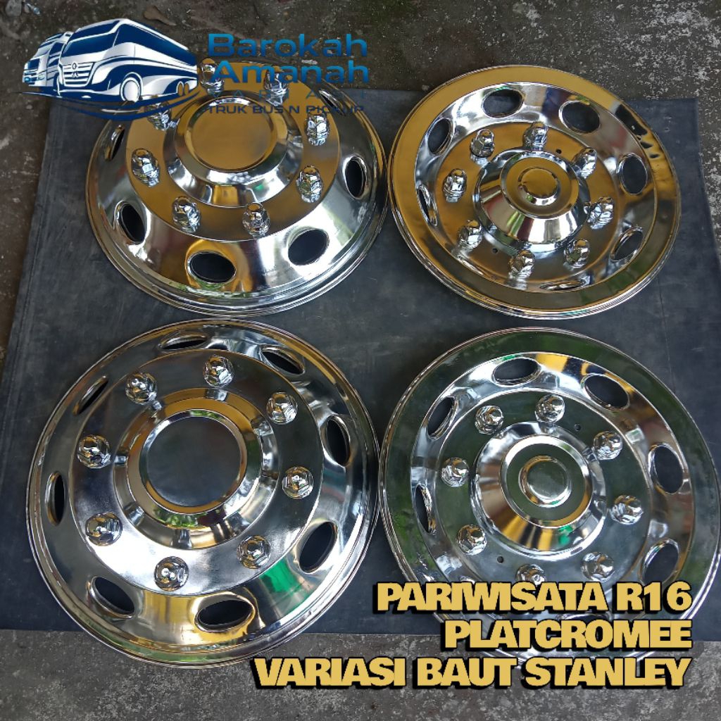 WHELLDOP R16 PARIWISATA CROMEE TRUK DAN BUS whell velg roda ring 16 truk dan bus