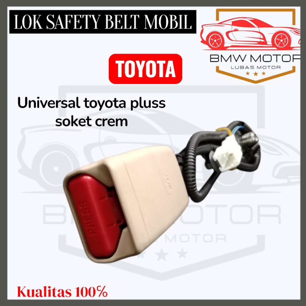 Lock Safety Belt Toyota Universal Crem Original