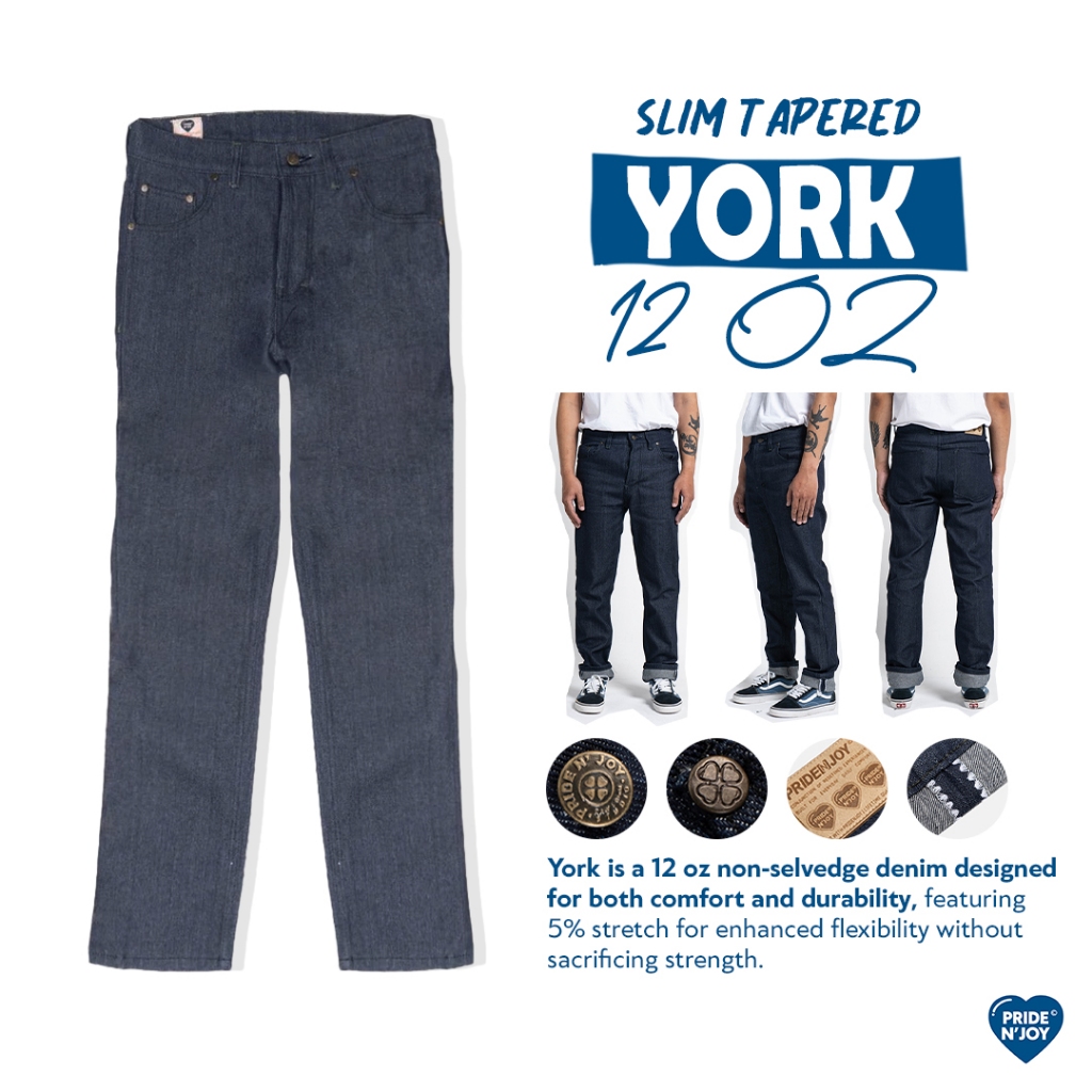 Pride N Joy - Celana Jeans Raw Denim - York