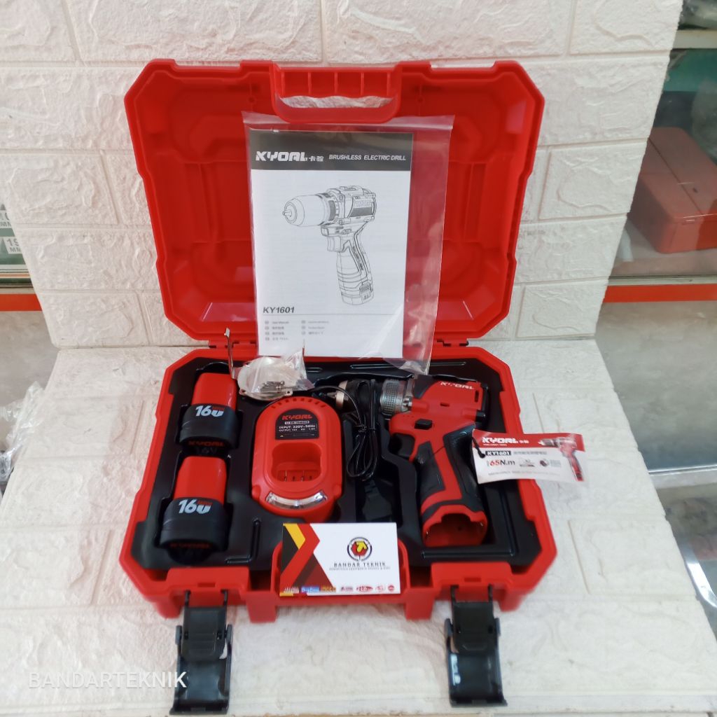 Cordless Drill KYOAL 16V Brushless - Bor Baterai 16V