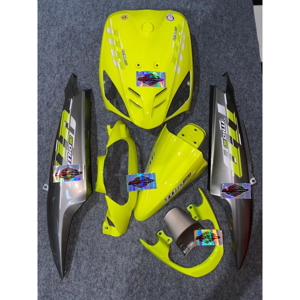 Full set body halus Mio sporty Mio lama warna hijau stabilo