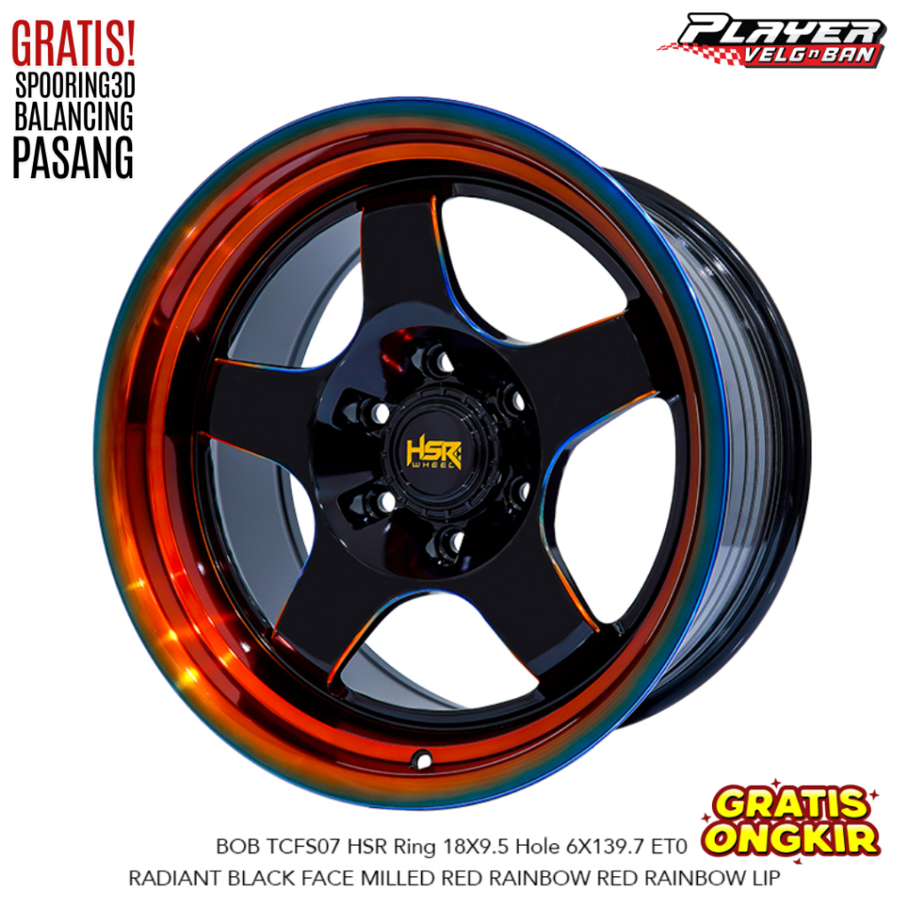 VELG SAMLONG PAJERO FORTUNER PALANG 5 RING 18 PCD 6X139,7 HSR BOB TERBARU