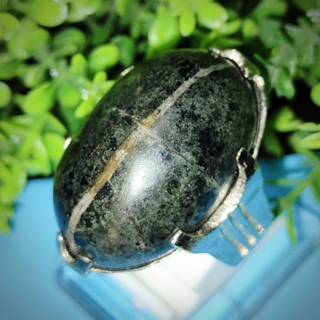 akik tapak jalak lumut asli natural alami 009