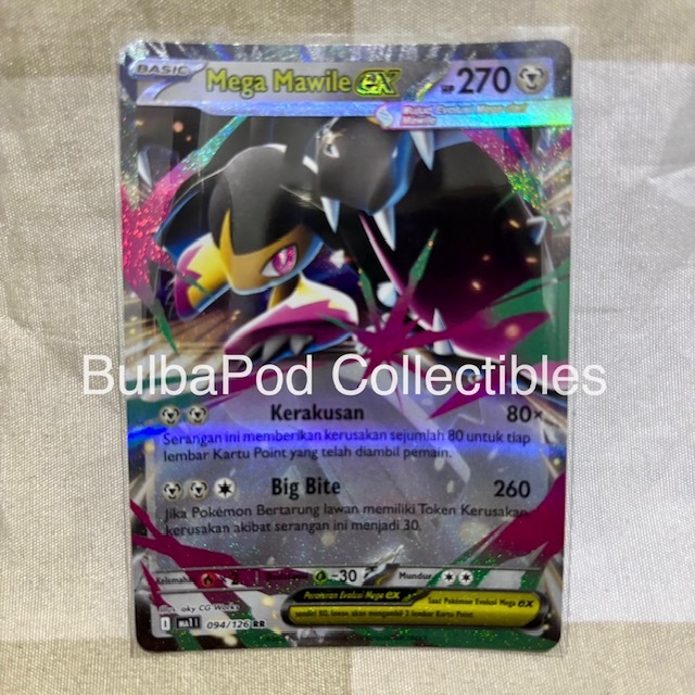 Pokemon TCG Indonesian Mega Mawile ex MA1 094/126 RR Evolusi Mega