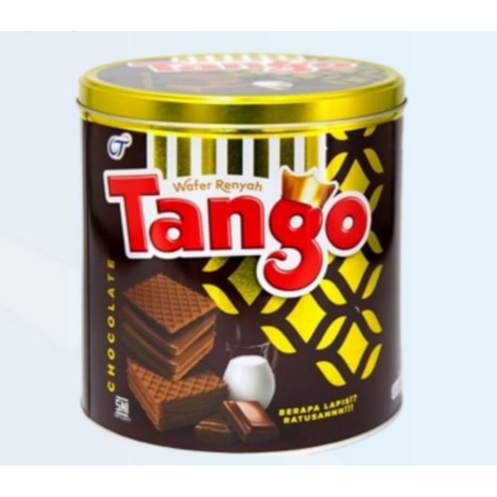 tango wafer kaleng  coklat